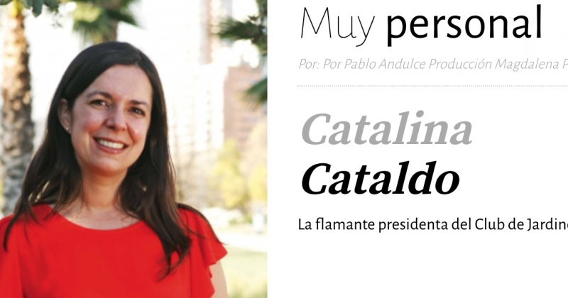 Catalina Cataldo La flamante presidenta del Club de Jardines.