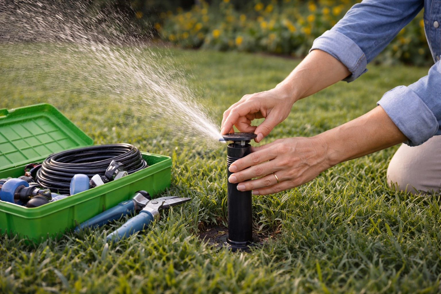 Riego Automático básico: criterios para jardines residenciales.